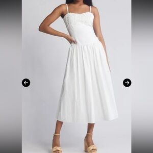 Moon River Sweetheart Neck Midi Sundress
